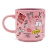 Silver Buffalo Mean Girls Icons Pink Ceramic Mug | Holds 13 Ounces - 3 of 4