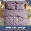 Nestl Comforter Set, 9 Piece Pinch Pleated Bedding Set, Bed in a Bag, All season Bed Set with Cooling Pillows - 2 of 4