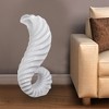 Uniquewise Tall Floor Vase for Home Decor, White Horn Floor Vase, 32-Inch-High Unique Decorative Vase Flower Holder, home Interior Decoration - 4 of 4