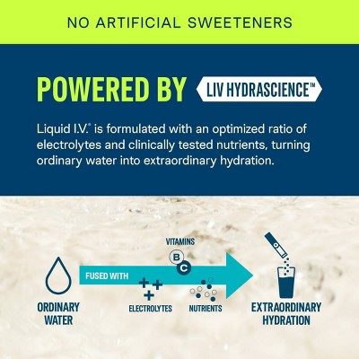 Liquid I.V. Lychee Sorbet Sugar Free Hydration Multiplier Sports Drink - 10ct: Powdered, Non-Caffeinated