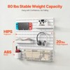 VEVOR Pegboard Combination Kit, 11" x 11" Plastic Pegboard, 4 Panels, Peg Board Wall Organizer Kit with Accessories, White - 4 of 4
