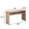 NicBex Minimalist Elegant Console Table with Unique Design,Wooden Narrow Entryway Table for Living Room,Hallway - 4 of 4