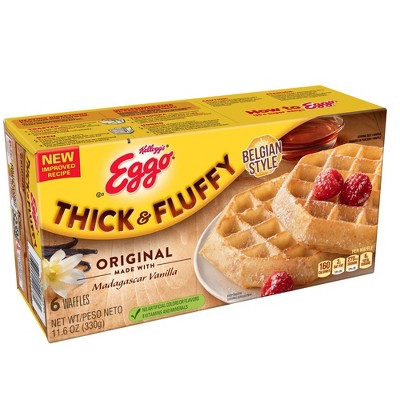 Kellogg's Eggo Thick & Fluffy Original Frozen Waffles - 11.6oz/6ct