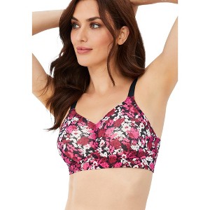 Catherines Women's Plus Size Wireless Back Smoothing Bra - 1 of 4