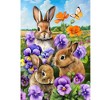 Briarwood Lane Spring House Flag 40x28 For Outdoor Spring Bunny Trio For Spring House Flag - 3 of 4