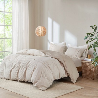California King Natural Organic Cotton Duvet Cover Set