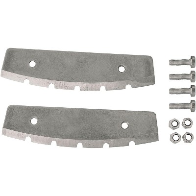 ION24508 Durable 10 inch Stainless Steel Replacement Threaded Blades with Bolts For Eskimo Winter Ice Fishing Auger Drill Attachment