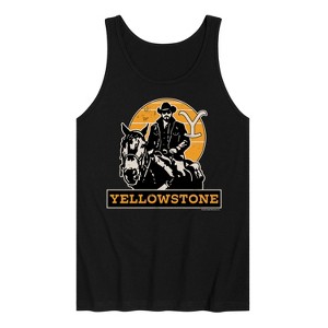 Men's - Yellowstone - Rip Rideing Horseback Graphic Tank Top - 1 of 4