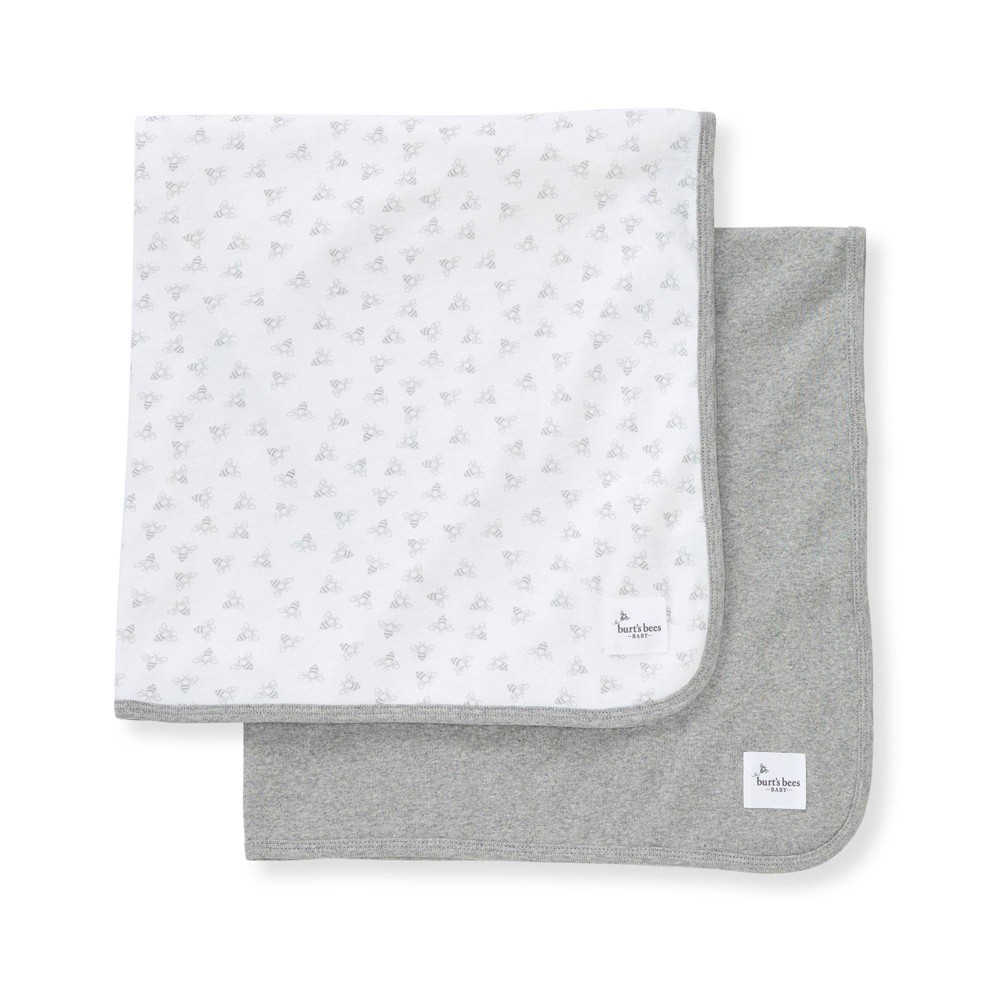 Photos - Children's Bed Linen Burt's Bees Baby® Blankets - Heather Gray - 2pk