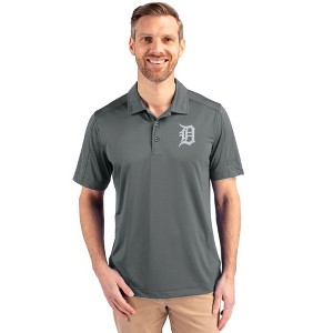 Detroit Tigers Cutter & Buck Prospect Eco Textured Stretch Recycled Mens Short Sleeve Polo - 1 of 1