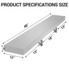 Wall Mounted Stainless Steel Folding Shelf, Heavy Duty Drop Down Serving Shelf with Rounded Edges, Space Saving for Food Truck, Restaurant, Garage - 2 of 4