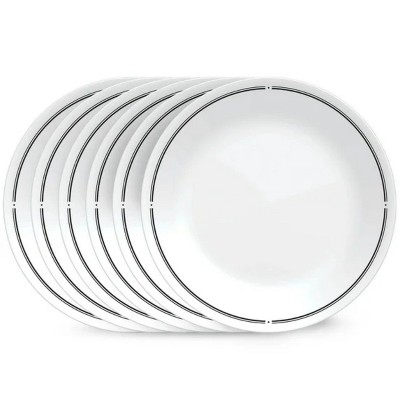 LunaLulinlk Brasserie 10.25" Glass Dinner Plate (Set of 6)