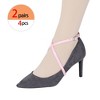 Allegra K Women's Adjustable Detachable Crossed Anti-Slip Buckle Heels Shoe Straps - 4 of 4