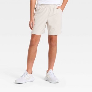 Shorts de Tejido Cuadriculado Texturizado de Tiro Medio para Niño - All In Motion™
