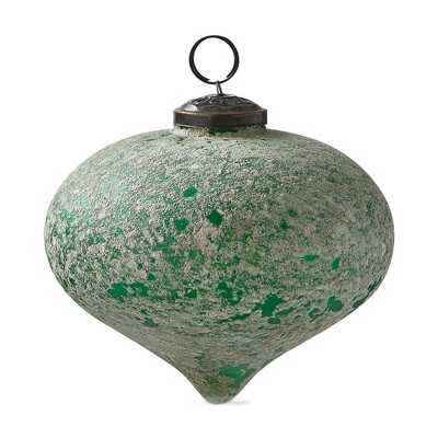 tagltd ANTIQUED DROP ORNAMENT 5 IN