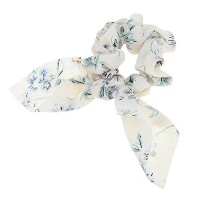 Unique Bargains Stylish Rabbit Ears Flower Hair Ties 1 Pc