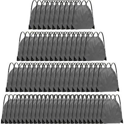 Bulk Drawstring Bags for Party Favors, Lightweight Sackpacks for Gym, School Events, Team Sports & Giveaways