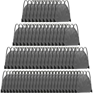Bulk Drawstring Bags for Party Favors, Lightweight Sackpacks for Gym, School Events, Team Sports & Giveaways - 1 of 4