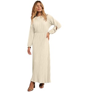Jessica London Slit Sleeve Plisse Maxi Dress - 1 of 2