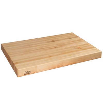 John Boos Large Chop-n-slice Maple Wood Cutting Board For Kitchen, 20  Inches X 14 Inches, 1.25 Inches Thick Edge Grain Rectangle Butcher Boos  Block : Target