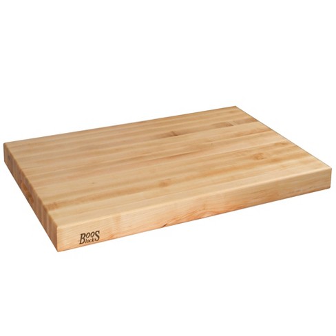 John Boos Maple Wood Cutting Board For Kitchen Prep 30 Inches X 23 Inches,  2.25 Inches Thick Reversible End Grain Rectangular Charcuterie Boos Block :  Target