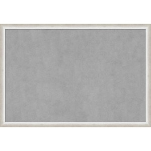 38"x26" Two Tone Framed Magnetic Board Silver - Amanti Art: Real Wood, Wall Mount, Office & Home Decor - 1 of 4