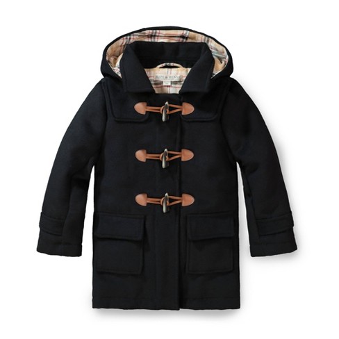 Hope & Henry Unisex Toggle Duffle Coat (Black, XX-Small)