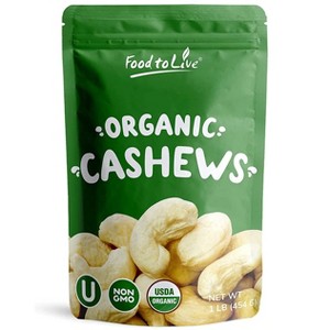 Organic Dry Roasted Cashew Pieces - by Food To Live - 1 of 4
