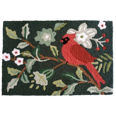Jellybean Boho Cardinal Rug – Elegant Indoor & Outdoor Doormat, Vibrant & Durable 20" X 30"