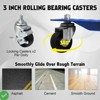 Heavy Duty Car Dollies Set (2/4-Pack, 3000/6000LBS Capacity) Wheel Dolly for Moving Vehicles Trucks  Motorcycles Trailers & Disabled Cars - 4 of 4
