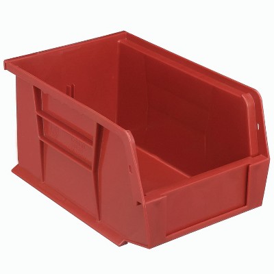 Quantum Storage Systems Bin, Stacking Or Hanging, 6"W X 9-1/4"D X 5"H, Front/Back/Side Grips, Anti-Slide Lock