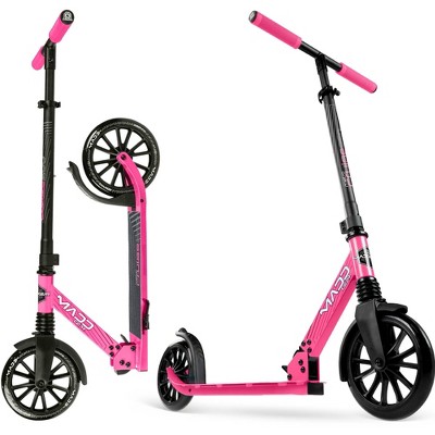 Kick Scooter with Suspension for Adults and Teens – Big 200mm Wheels – Folding Lightweight Frame – Adjustable Handlebar – Madd Gear Metro Cruise 250