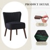Modern Accent Chair, Mid-Century Modern Style, Wooden Legs, Comfy Single Sofa Side Chair, 300lbs Capacity, for Bedroom, Office, Reading Nook - 3 of 4