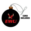 Eastern Washington University Secondary Wood Christmas Tree Holiday Ornament - 2 of 4