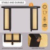 CAVINAS Farmhouse Console Table with Storage,Narrow Entryway Table with Rattan Elements,Console Table for Living Room - 4 of 4
