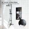Stainless Steel Shower Niche with Recessed Rectangle Design, No-Tile Installation Required, Wall-Mounted Storage for Bathroom - 4 of 4