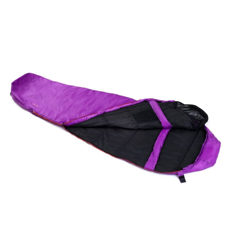 Snugpak Travelpak 3 Sleeping Bag with Mosquito Net, 27 Degree, Left Hand Zip, Vivid Violet, 2 of 7