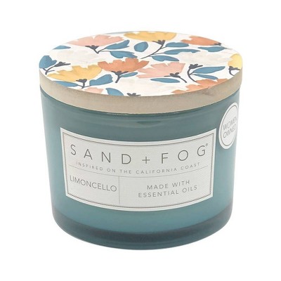 12oz Glass 2-Wick Limoncello Candle Blue - Sand + Fog