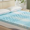 Vipbear 2 Inch 5 Zone Memory Foam Mattress Topper Queen Size, Comfortable Mattress Topper, Gel Infused Bed Topper, for Back Pain Relief, Blue - 3 of 4