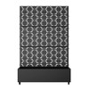 MAYEERTY Planter Box with Trellis Iron Black Square 01 Style 47x47x16in 3-Piece Set - 4 of 4