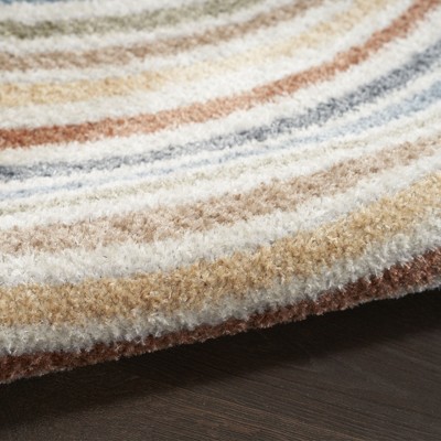 Astra Multicolor Wool and Synthetic 2'2" x 4' Abstract Rug