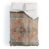 Deny Design Little Arrow Design Co Turkish Floral Orange Olive Duvet Cover Set Green - 2 of 4