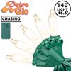 Novelty Lights RetroGlo LED Chasing Mini Lights Connectable 140 Light Green Wire 46.5 Feet Long - 2 of 4