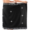 LA LEELA Men's Beachwear Cover Up For Men Swimwear Pareo Wrap Summer Long Casual Embroidery Vacation Sarongs Lava Lava Cover-Up One Size Kohl - 2 of 4