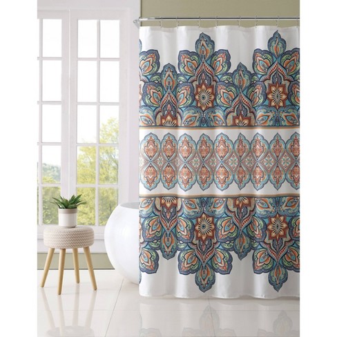 Bohemian shower deals curtain