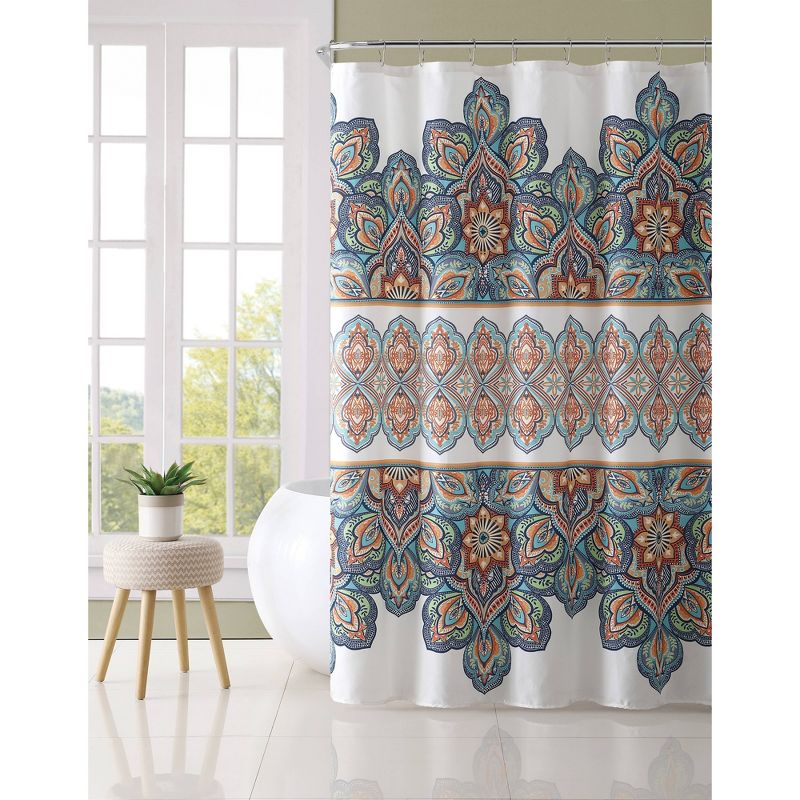 72&#34;x72&#34; Home Pandora Printed Bohemian Shower Curtain - VCNY, 1 of 6