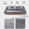 Laptop Sleeve Bag, Slim Shockproof Handbag Case, Computer Carrying Cover Compatible with MacBook Air/Pro, Acer, Asus, Dell, HP, Grey - 4 of 4