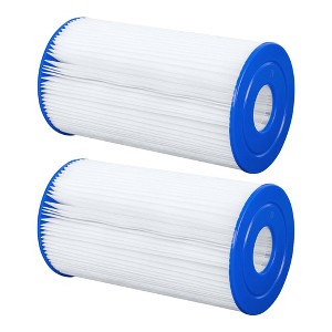 Bestway Flowclear Type IV or Type B Replacement Cartridge Filter for Above Ground Swimming Pool for 2500 Gallon Per Hour Filter Pump, 2 Pack - 1 of 4
