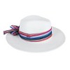Karen Keith Women's Toyo Braid Straw Sun Hat with Chiffon Hatband - 2 of 4
