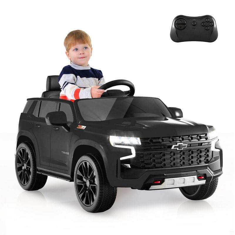 Costway 12V Kids Ride On Car Chevrolet Tahoe Electric Truck SUV Remote w/ Light & Music, 1 of 10